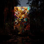 Yawanawa & Refik Anadol, Winds of Yawanawa (NFT Data Painting) 1 of 1, 2023