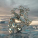 Sougwen Chung, Body Machine (Meridians) - Glacier Biome Series, 2025
