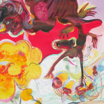 Rina Banerjee, So you heard me the Brown-headed Nuthatch crow, climb high free me, my heart, my vote., 2024