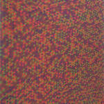 Green brown red and orange asterisk shaped forms morphing against each other