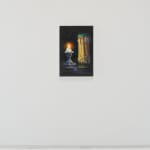 Installation view of Kerze mit Spargel (Candle with Asparagus).
