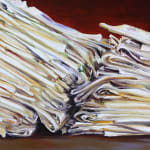 Detail of Pile of Newspapers.