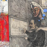 William T. Wiley, Monkey after Seurat Who Love Zoo, 1994