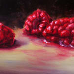 Detail of Three Raspberries.