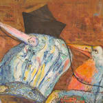 William T. Wiley, Monkey after Seurat Who Love Zoo, 1994