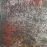 vertical rectangular abstract painting in dark colors