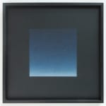 Framed Floating Phthalo Blue Square
