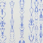 Close up of the center of INKBLOT DRAWING MAY 4, 2005