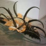 An image of a sculpture that looks like a spider.
