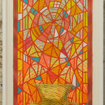 Window with Vessel (Stained Glass) in frame.