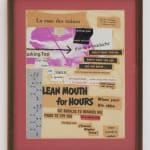 Untitled (Lean Mouth), framed