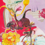 Rina Banerjee, So you heard me the Brown-headed Nuthatch crow, climb high free me, my heart, my vote., 2024