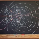 Formulas on chalkboard by mathematician Helmut Hofer, from t