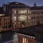 Gail Albert Halaban Out My Window Italy Italian Views Out My Window, Arriving home after the theater, San Marco, Venice, October, 2017 girl in window Venitian architecture canal