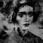 Valérie Belin Painted Ladies Lady Inpainting black and white portrait of woman with painted face and painted digital effects