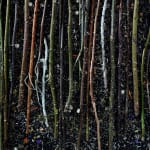 Abelardo Morell Flowers for Lisa #7 flower stems against black background looks like a forest