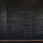 Chalkboard with formulas by Will Sawin, Columbia University, from the Do Not Erase series by Jessica Wynne