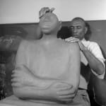 Imogen Cunningham, Blind Sculptor, 1952