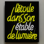 Ian Hamilton Finlay, L'etoile dans l'etable, 1976