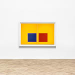 Garry Fabian Miller, The Colour Fields: the golden land holds the blue and red, 2021