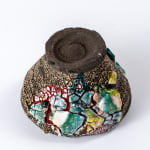 Kodai Ujiie, Celadon and Lacquer Tea Bowl, 2021