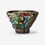 Kodai Ujiie, White Glaze Lacquer Tea Bowl 漆貫彩白釉茶盌, 2024