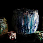 Kodai Ujiie, Celadon and Lacquer Tea Bowl, 2021