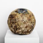 Yui Tsujimura, Natural Ash Glaze Wide-Lipped Jar 自然釉広口壷, 2020