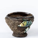 Kodai Ujiie, Celadon and Lacquer Tea Bowl, 2021