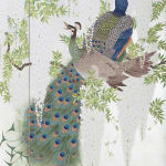 Shin Fujihira, Bird and Flower , 1980