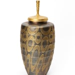 Yui Tsujimura, Natural Glaze Hanging Vase 自然釉提瓶, 2024