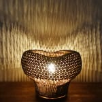 Junpei Kawaguchi, 'Yamabiko' Iron-Dyed Rattan Flower-Knot Flower Basket 銹籐花結編花籠　やまびこ, 2025