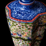 Yui Tsujimura, Natural Glaze Hanging Vase 自然釉提瓶, 2024