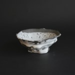 Hiromi Itabashi, Nachi Black Clay White Glaze Tea Bowl 那智黒土白釉茶碗, 2023