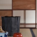 Jihei Murase, 銀彩面取茶杓（仕覆付） Silver-Edged Tea Scoop, 2022