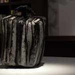 Yui Tsujimura, Natural Ash Glaze Wide-Lipped Jar 自然釉広口壷, 2020