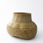 Junpei Kawaguchi, 'Yamabiko' Iron-Dyed Rattan Flower-Knot Flower Basket 銹籐花結編花籠　やまびこ, 2025