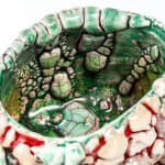 Kodai Ujiie, Celadon and Lacquer Tea Bowl, 2021