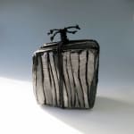Yui Tsujimura, Natural Ash Glaze Wide-Lipped Jar 自然釉広口壷, 2020