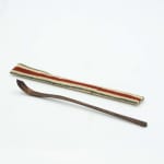 Jihei Murase, 銀彩面取茶杓（仕覆付） Silver-Edged Tea Scoop, 2022