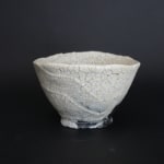 Hiromi Itabashi, Nachi Black Clay White Glaze Tea Bowl 那智黒土白釉茶碗, 2023
