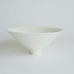 Hiromi Itabashi, Nachi Black Clay White Glaze Tea Bowl 那智黒土白釉茶碗, 2023