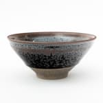 Noriyuki Furutani, Yuteki Tenmoku Tea Bowl (fired in anagama kiln) - 油滴天目茶盌（穴窯焼成）