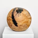 Yui Tsujimura, Natural Ash Glaze Wide-Lipped Jar 自然釉広口壷, 2020