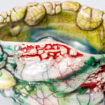 Kodai Ujiie, Celadon and Lacquer Tea Bowl, 2021