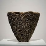 Yui Tsujimura, Natural Ash Glaze Wide-Lipped Jar 自然釉広口壷, 2020