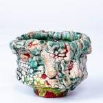 Kodai Ujiie, White Glaze Lacquer Tea Bowl　漆貫入彩白釉茶盌, 2025