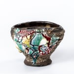 Kodai Ujiie, Celadon and Lacquer Tea Bowl, 2021