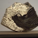 Yui Tsujimura, Natural Ash Glaze Wide-Lipped Jar 自然釉広口壷, 2020
