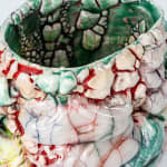 Kodai Ujiie, Celadon and Lacquer Tea Bowl, 2021
